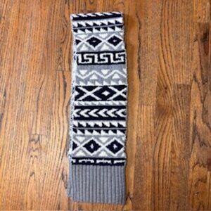 J. Crew Crewcuts Unisex Holiday Scarf Wool Blend Geometric Design NWT